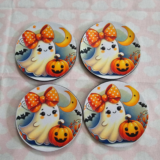 Halloween Ghost Foam Coasters